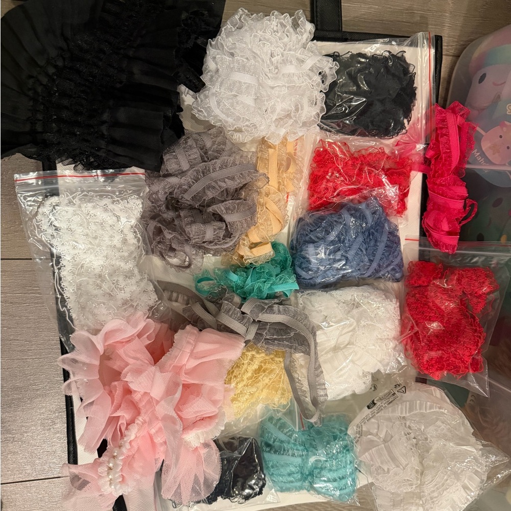 Assorted Lace and Fabric Trims